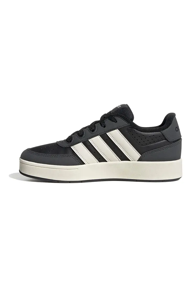 Sneakers nere con suola bianca e strisce Adidas Breakbase J [NERO] miniatura 3
