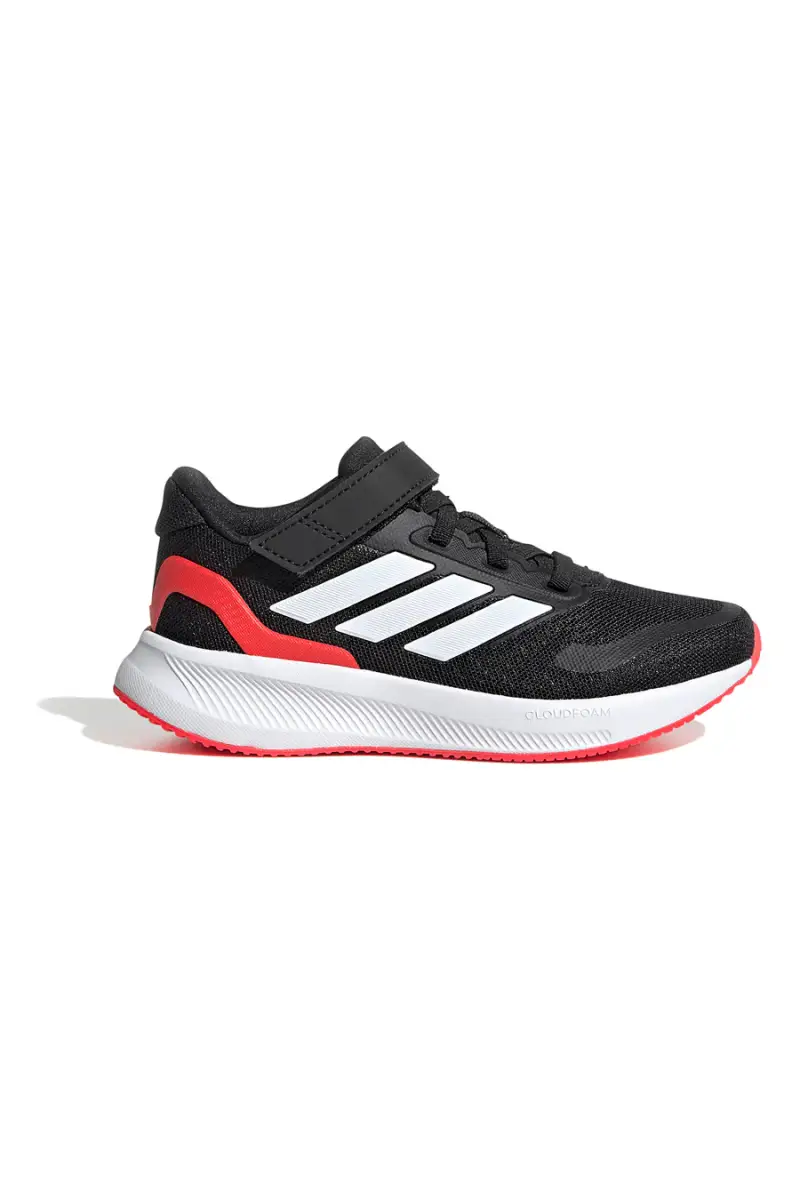 Sneakers nere con suola rossa e chiusura a strappo Adidas Runfalcon 5 EL C [NERO]