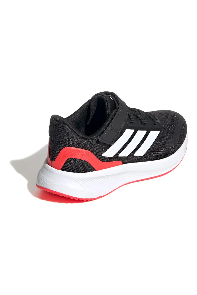 Sneakers nere con suola rossa e chiusura a strappo Adidas Runfalcon 5 EL C [NERO] miniatura 3