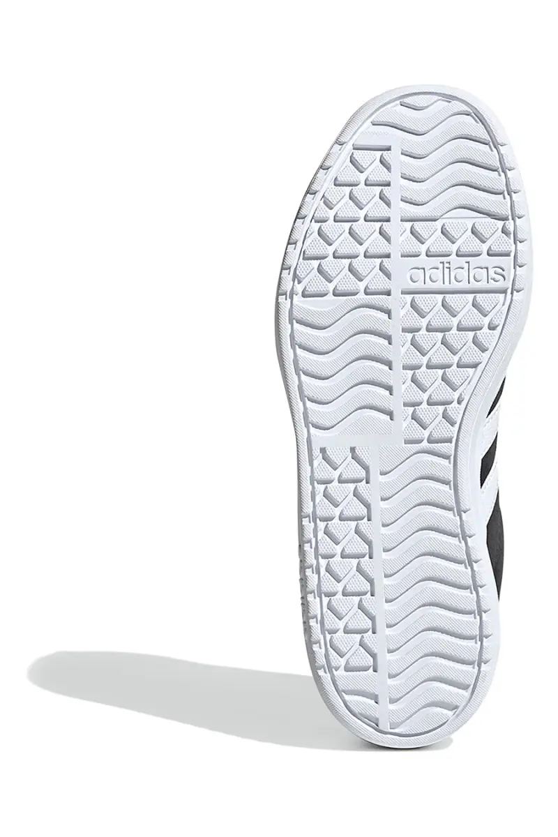 Sneakers nere in suede platform con strisce bianche Adidas VL Court Bold J [NERO miniatura 5