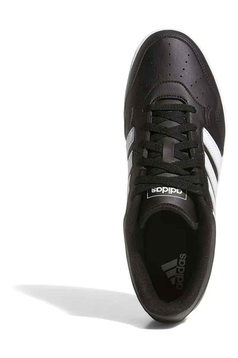 Sneakers nere strisce iconiche Adidas Hoops 4 [NERO] miniatura 3