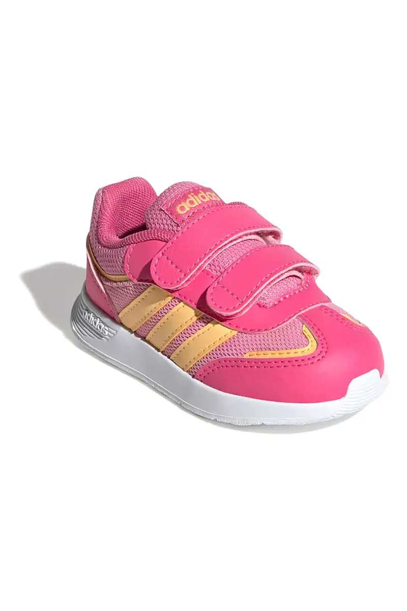 Sneakers rosa con dettagli gialli e suola in gomma Adidas VS Pace 2 0 CF I [FUCSIA] miniatura 2
