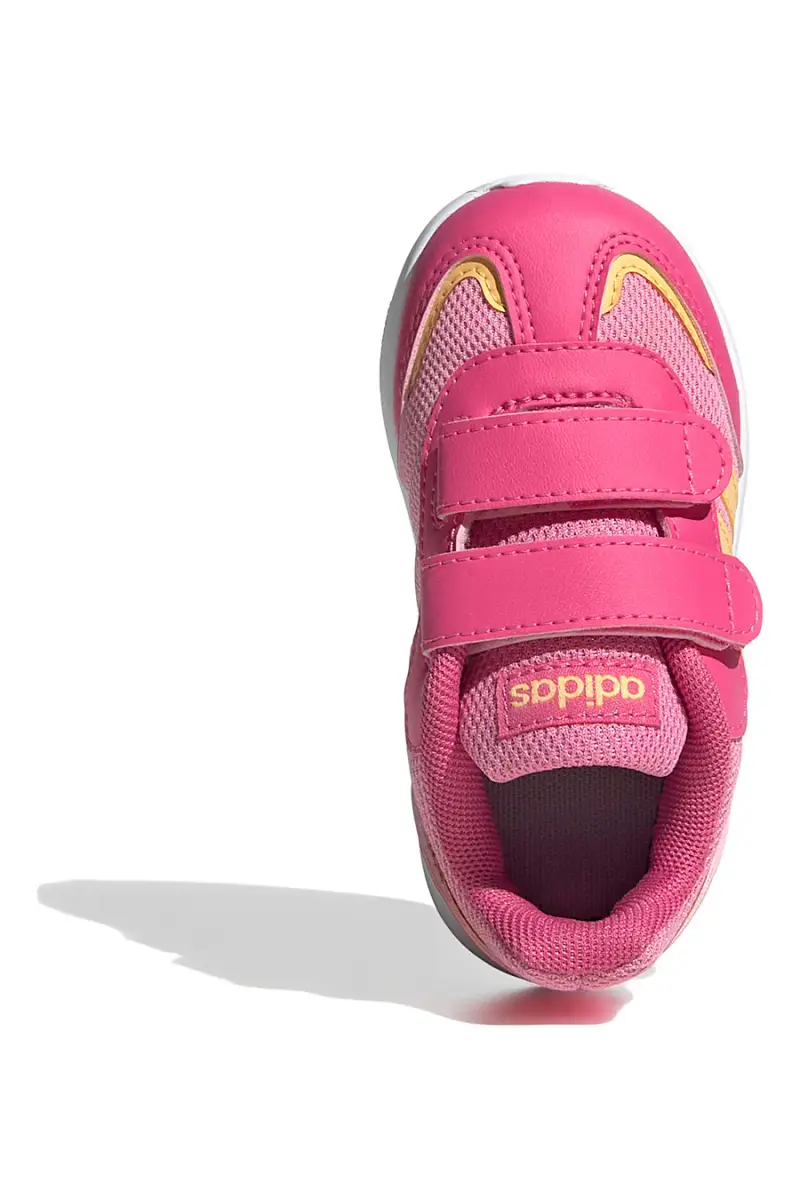 Sneakers rosa con dettagli gialli e suola in gomma Adidas VS Pace 2 0 CF I [FUCSIA] miniatura 3