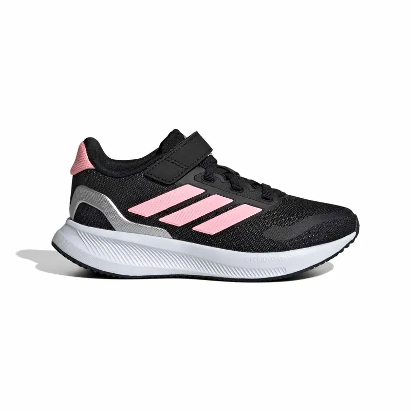 Sneakers running nere da bambina Runfalcon 5 con lacci e velcro