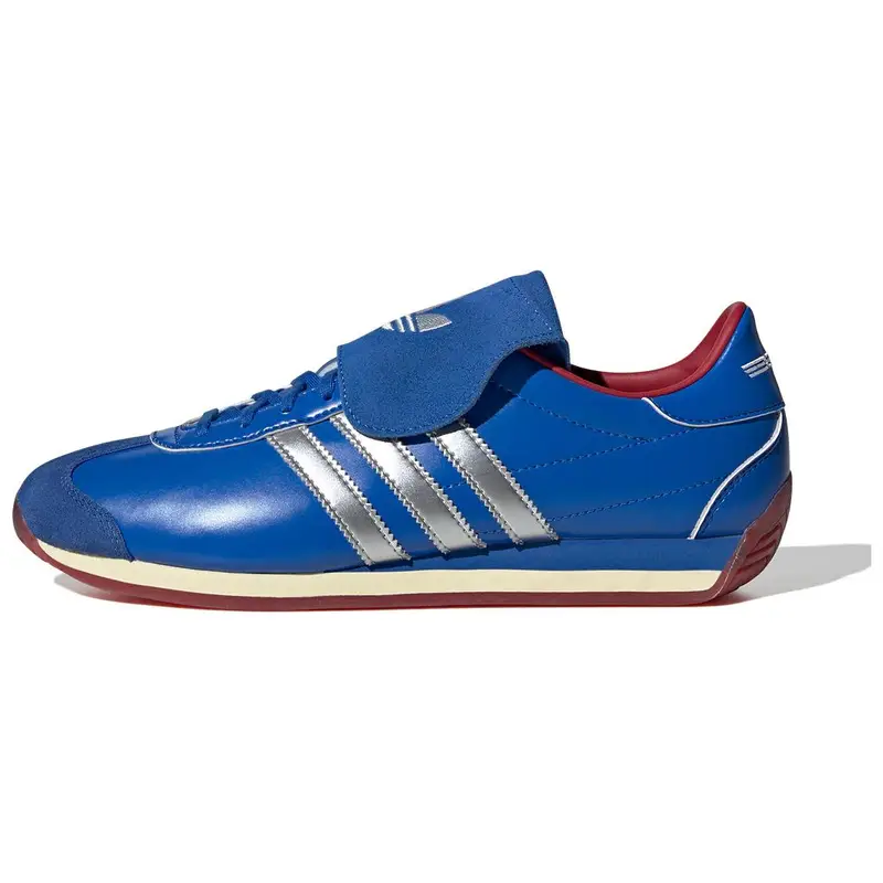 Sneakers Unisex Adidas Country OG Blu Argento Opaco Bianco Nuvola JR2601 40