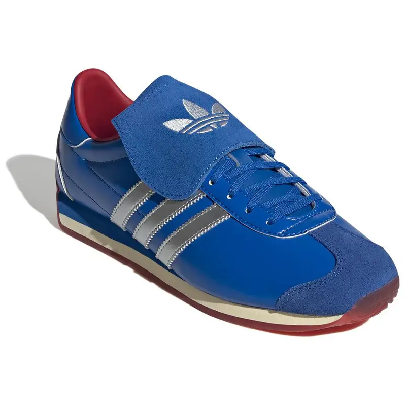 Sneakers Unisex Adidas Country OG Blu Argento Opaco Bianco Nuvola JR2601 42⅔ miniatura 4