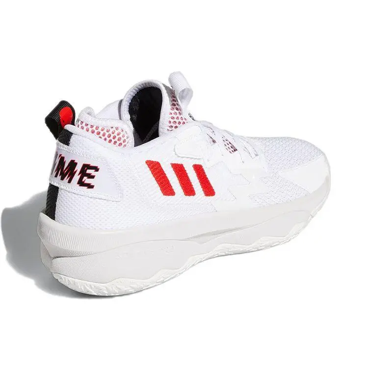 Sneakers Unisex Adidas Dame 8 Dame Time Bianco Rosso-Vivido Nero-Core GY0384 43⅓ miniatura 2