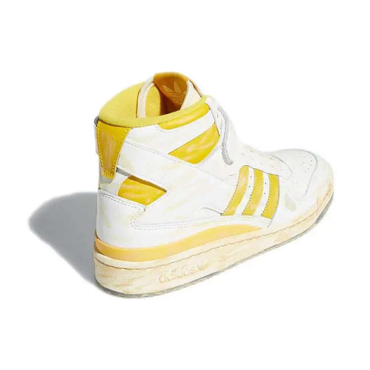 Sneakers Unisex Adidas Forum 84 High Giallo Usurato Bianco Calzature-Bianco Giallo-Nebbia GZ6468 41⅓ miniatura 4