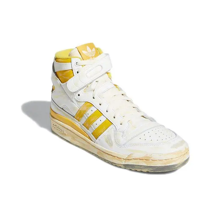 Sneakers Unisex Adidas Forum 84 High Giallo Usurato Bianco Calzature-Bianco Giallo-Nebbia GZ6468 41⅓ miniatura 5