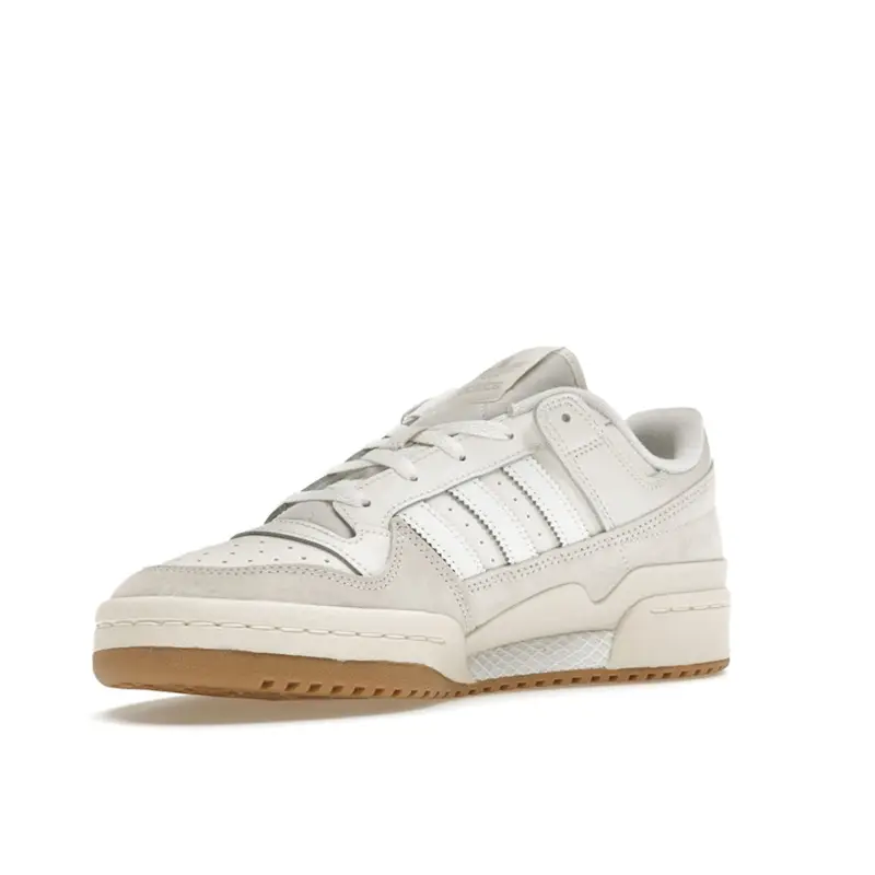Sneakers Unisex Adidas Forum Low Bianco Gesso Gomma Bianco Nuvola ID6858 35⅔ miniatura 5