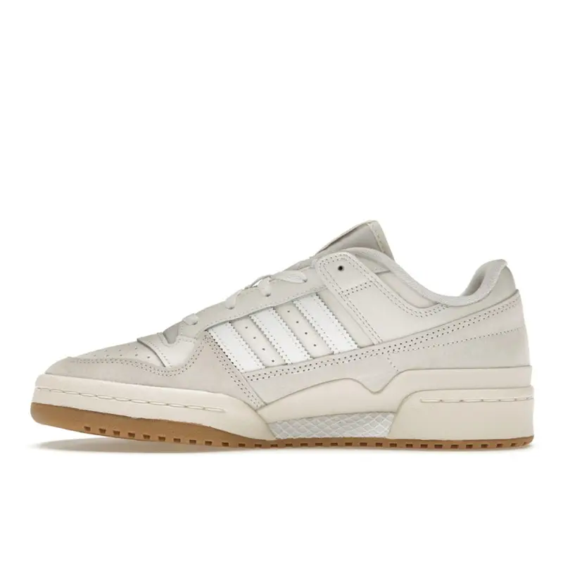 Sneakers Unisex Adidas Forum Low Bianco Gesso Gomma Bianco Nuvola ID6858 46⅔ miniatura 2