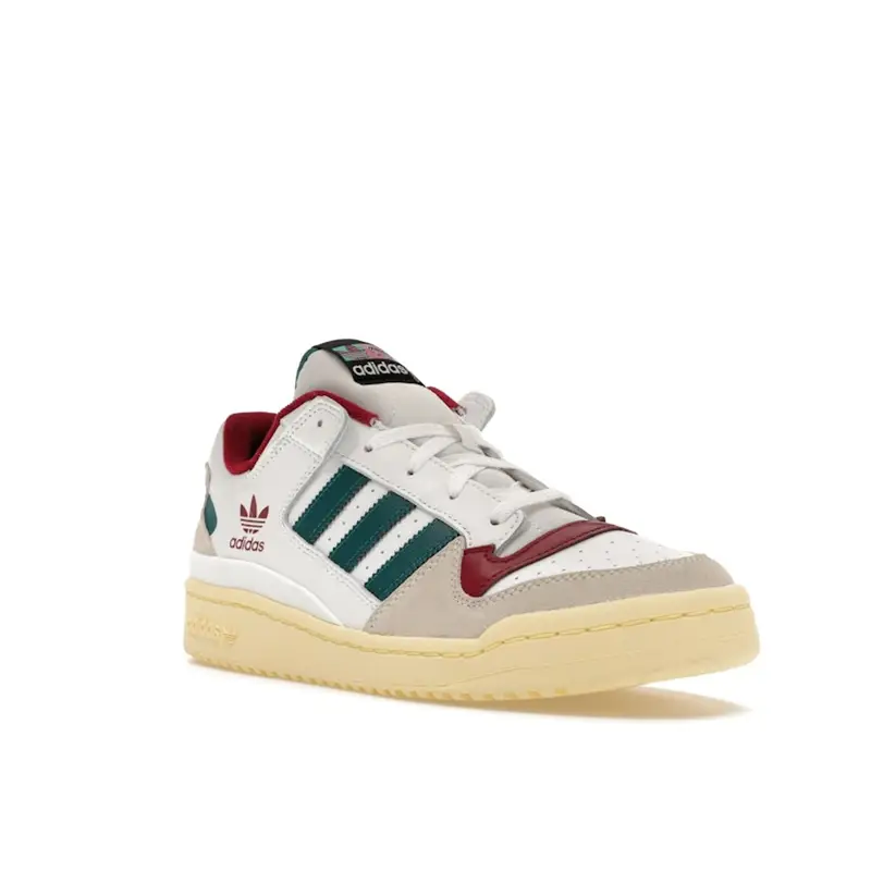 Sneakers Unisex Adidas Forum Low CL Bianco Teal Legacy Bianco Nuvola Borgogna Legacy HQ6874 44 miniatura 2