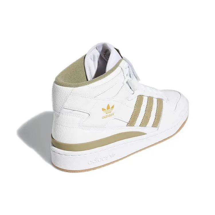 Sneakers Unisex Adidas Forum Mid Bianco Verde Orbita Bianco Nuvola Gomma GY5821 40⅔ miniatura 2
