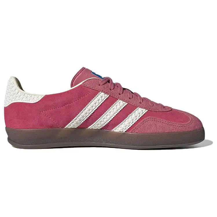 Sneakers Unisex Adidas Gazelle Indoor Almost Pink Gomma Bianco Nucleo IF1809 42 miniatura 2