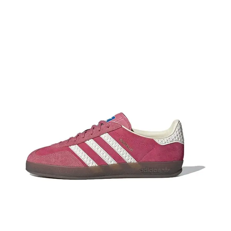 Sneakers Unisex Adidas Gazelle Indoor Almost Pink Gomma Bianco Nucleo IF1809 42 miniatura 5