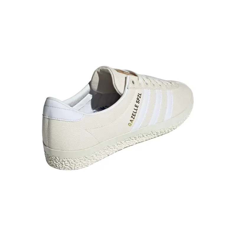 Sneakers Unisex Adidas Gazelle SPZL Bianco Gesso Crema Bianco Nuvola Bianco Sporco IG8940 miniatura 2