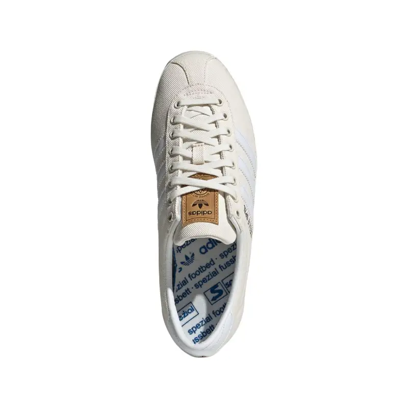 Sneakers Unisex Adidas Gazelle SPZL Bianco Gesso Crema Bianco Nuvola Bianco Sporco IG8940 miniatura 5