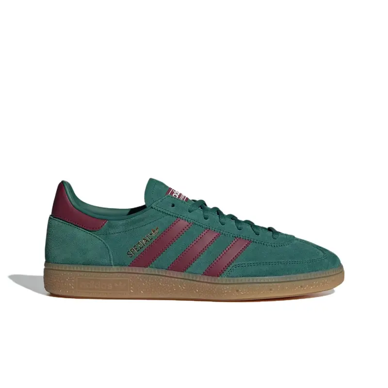 Sneakers Unisex Adidas Handball Spezial Verde Collegiale Rosso Ombra Bianco Sporco IH3841 35⅔ miniatura 2