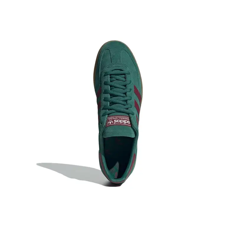 Sneakers Unisex Adidas Handball Spezial Verde Collegiale Rosso Ombra Bianco Sporco IH3841 42 miniatura 4