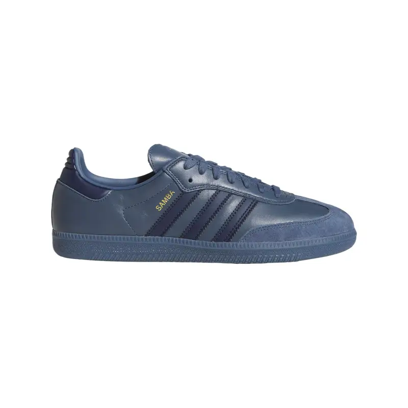 Sneakers Unisex adidas Samba ADV Preloved Ink Blu Oro-Metallizzato JH8803 41⅓ miniatura 4