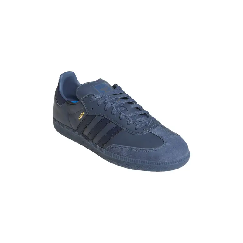 Sneakers Unisex Adidas Samba ADV Preloved Ink Blu Oro-Metallizzato JH8803 42⅔ miniatura 3