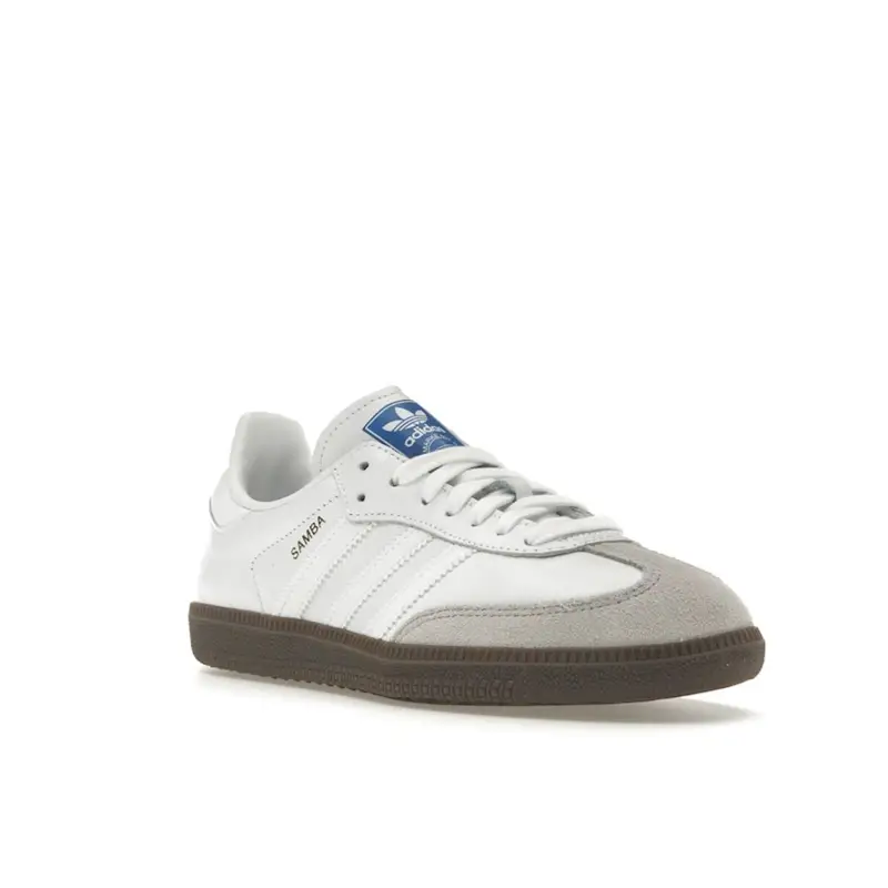 Sneakers Unisex Adidas Samba OG Doppio Bianco Gomma Bianco Nuvola IE3439 46 miniatura 5