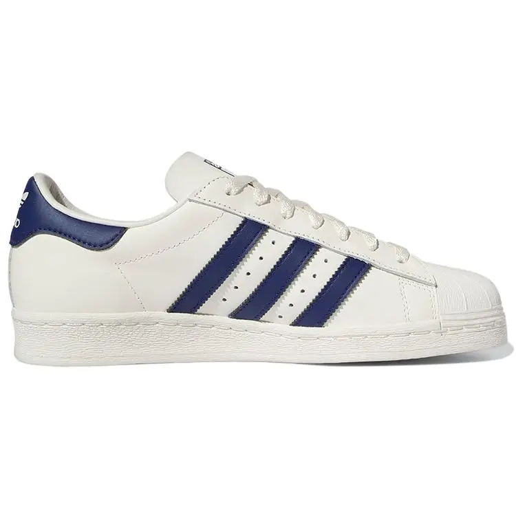 Sneakers Unisex Adidas Superstar 82 Bianco Blu Scuro Bianco Nuvola Bianco Sporco GZ1537 41⅓ miniatura 3