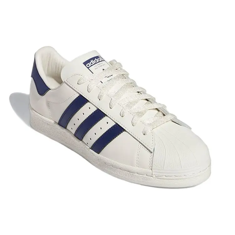 Sneakers Unisex Adidas Superstar 82 Bianco Blu Scuro Bianco Nuvola Bianco Sporco GZ1537 41⅓ miniatura 4