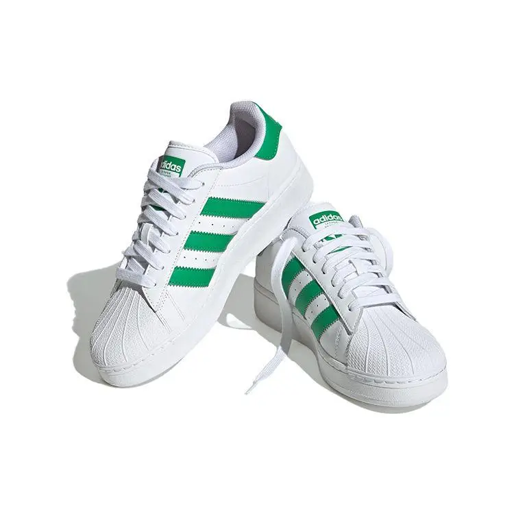 Sneakers Unisex Adidas Superstar XLG Bianco Verde Bianco Nuvola IF8069 40⅔ miniatura 5
