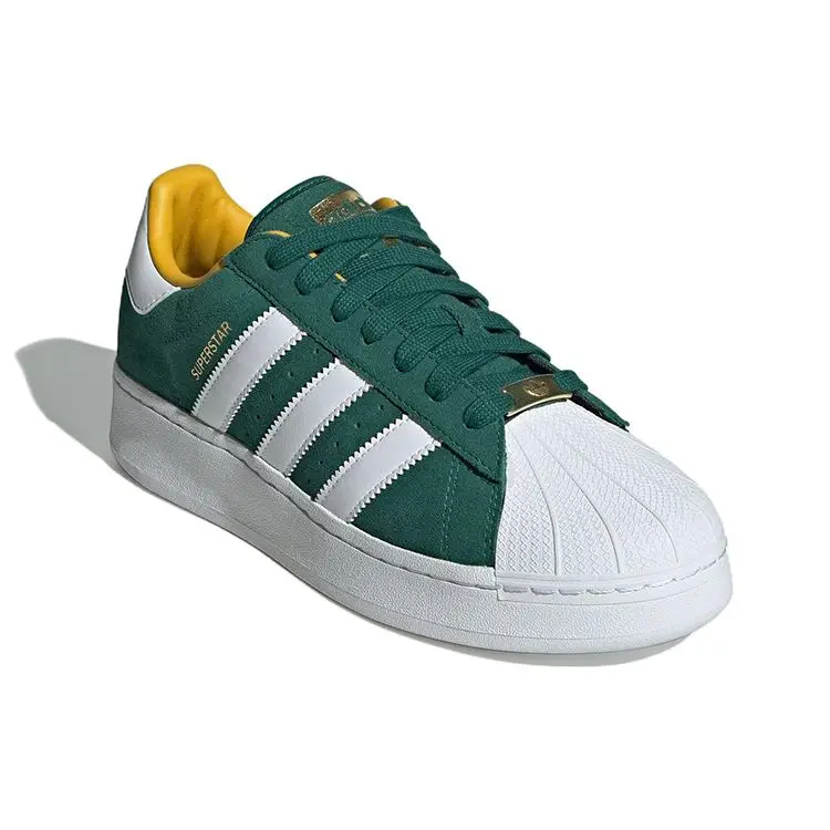 Sneakers Unisex Adidas Superstar XLG Collegiate Green White Bianco Nuvola Oro Audace ID4658 36⅔ miniatura 2