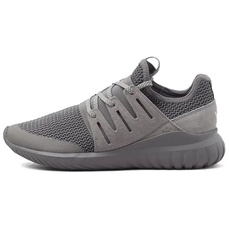 Sneakers Unisex Adidas Tubular Radial Grigio Carbone Grigio Solido Bianco Vintage S76718 44