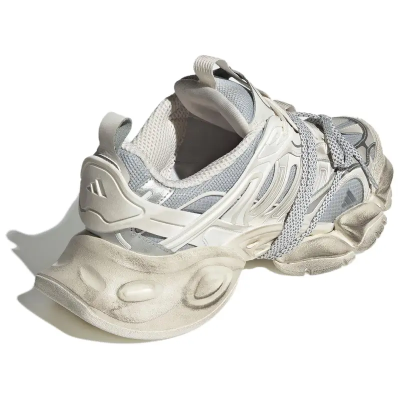 Sneakers Unisex Adidas Vento XLG Deluxe Bianco Argento Metallizzato Bianco Nuvola JS1588 40 miniatura 2