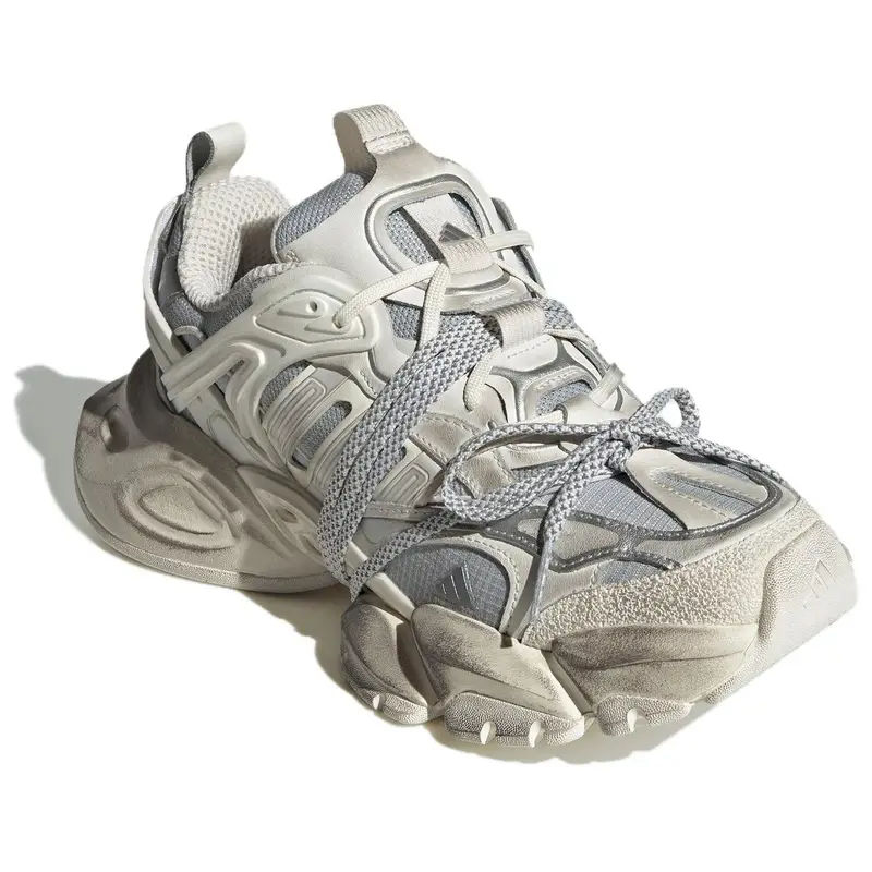 Sneakers Unisex Adidas Vento XLG Deluxe Bianco Argento Metallizzato Bianco Nuvola JS1588 44 miniatura 4