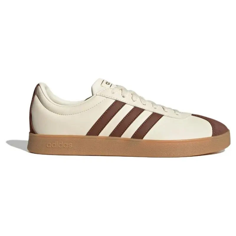 Sneakers Unisex Adidas VL Court 2 0 Crema Marrone Gomma ID6016 36 miniatura 3