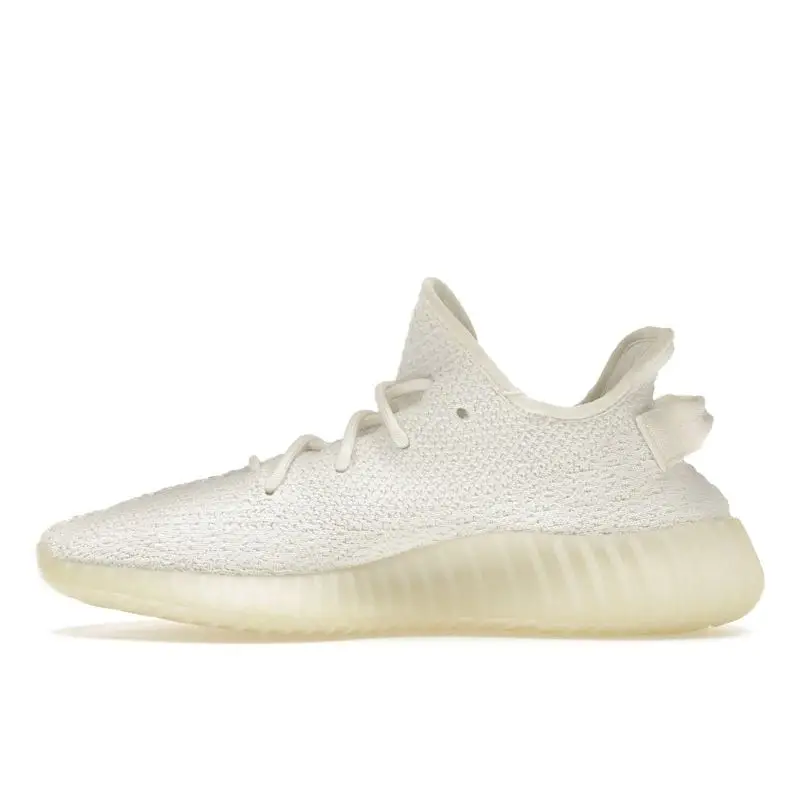 Sneakers Unisex Adidas Yeezy Boost 350 V2 Bianco Panna / Triplo Bianco Core-White CP9366 44⅔ miniatura 5