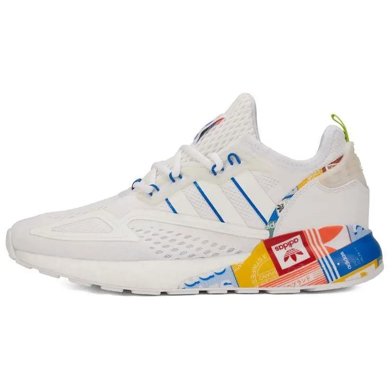 Sneakers Unisex Adidas ZX 2K Boost Loghi Multicolor Bianco Bianco Nuvola Blu GX2718 36
