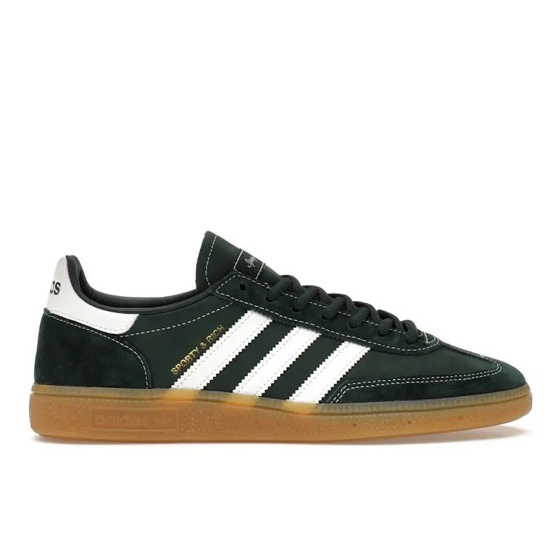 Sneakers Unisex Sporty & Rich x Adidas Handball Spezial Verde Scuro Bianco Nuvola Gomma JP7067