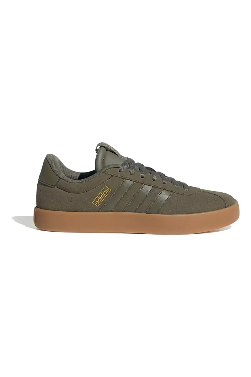 Sneakers verde oliva in suede con suola color gomma Adidas VL Court 3.0 [VERDE