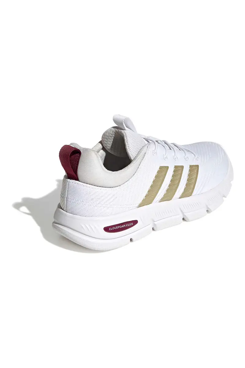 Sneakers White Cloudfoam lacci elasticizzati Adidas Cloudfoam Flex [BIANCO] miniatura 3