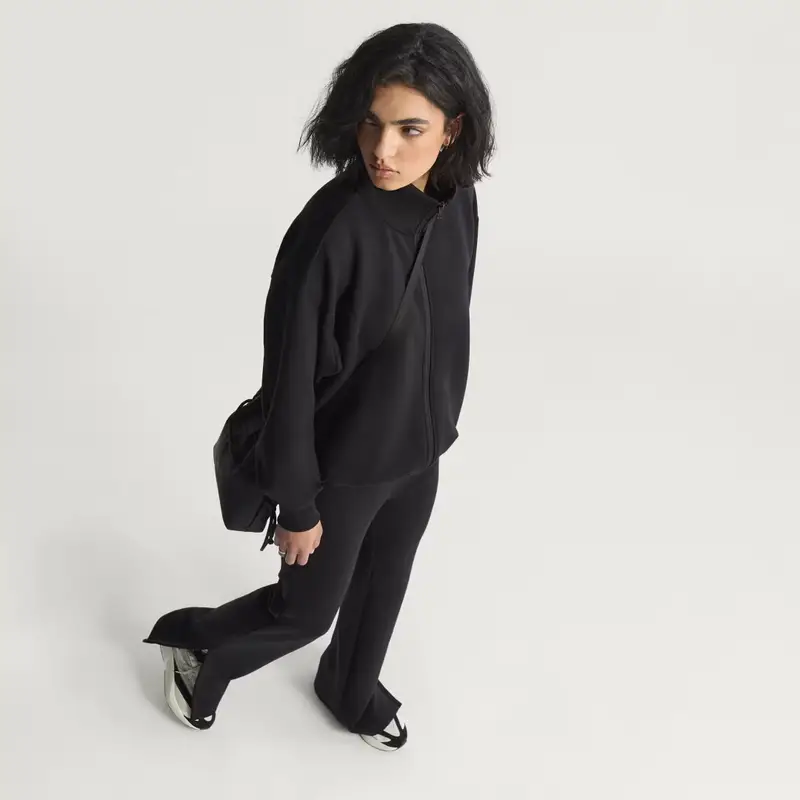 Soft Lux ampia con zip integrale Black miniatura 4