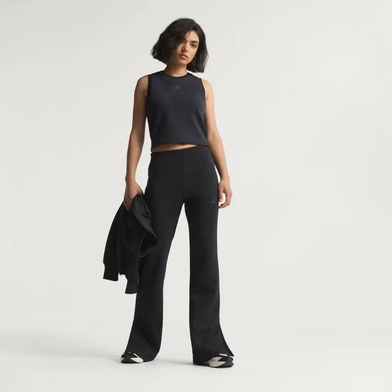 Soft Lux Flared Pants Black miniatura 4