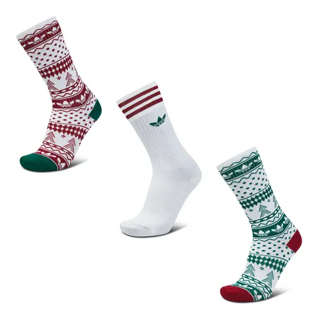 Solid Crew 3 Pack Unisex - Calze Bianco White