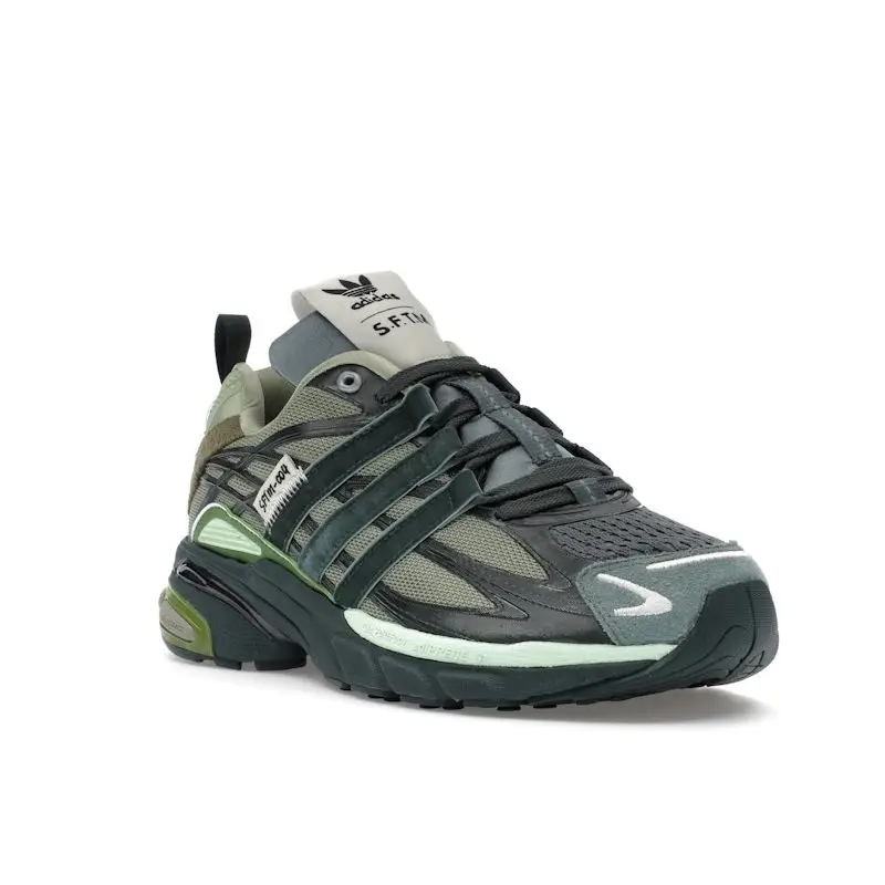 Song for the Mute x adidas Adistar Cushion Verde Ombra Onice Audace Sneakers Unisex Verde Collegiale JH9008 41⅓ miniatura 3