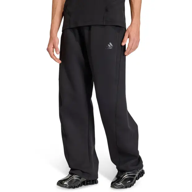 Spacer Cutline Open Hem Tracksuit Bottoms Uomo - Pantaloni Nero - di cotone Black