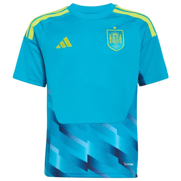 Spain 26 Home Goalkeeper Jersey Bambini - Maglie/Repliche Blu - Mesh Blue