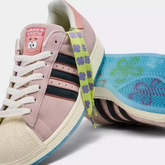SpongeBob SquarePants x adidas Originals Superstar Patrick Star JQ6778 EU 38 5 colore grigio scuro miniatura 2