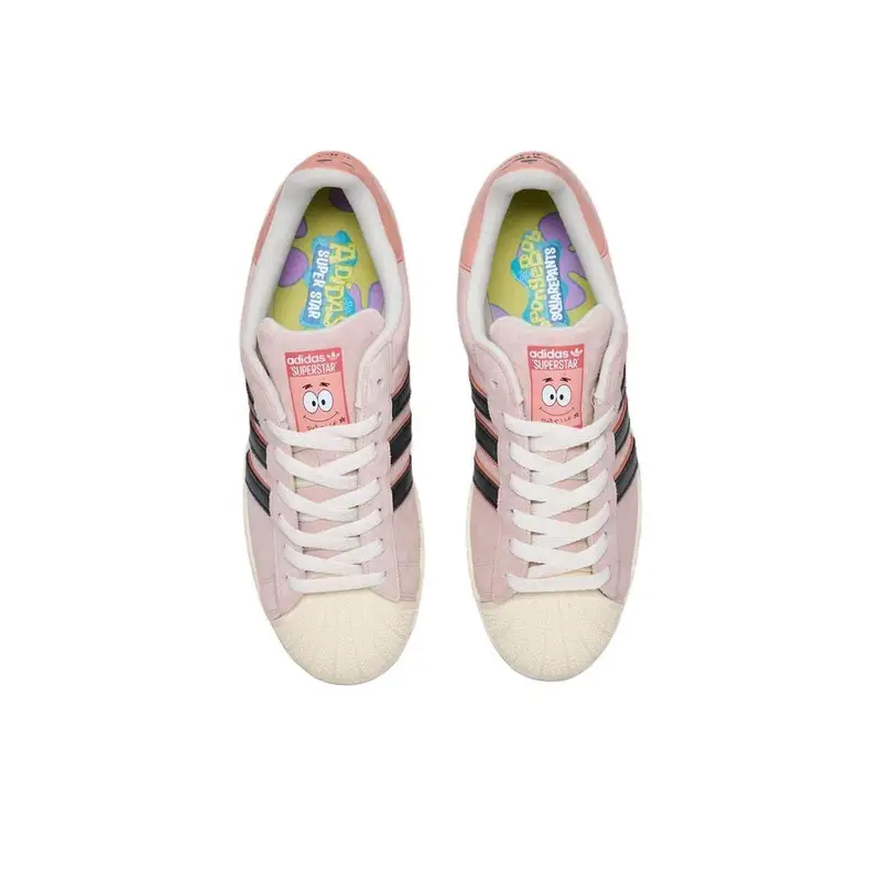 SpongeBob SquarePants x adidas Superstar Patrick Star Sneakers Unisex Rosa Colore Fornitore Nero Core JQ6778 36⅔ miniatura 5