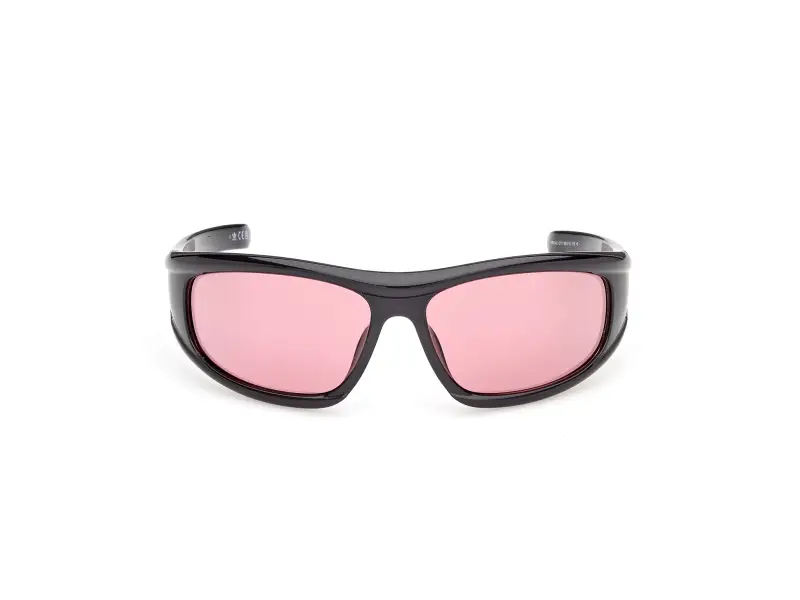 Unisex Adidas Sport OR0142 01Y Occhiali da sole Iniettato Nero Viola Rotonda Normale miniatura 2