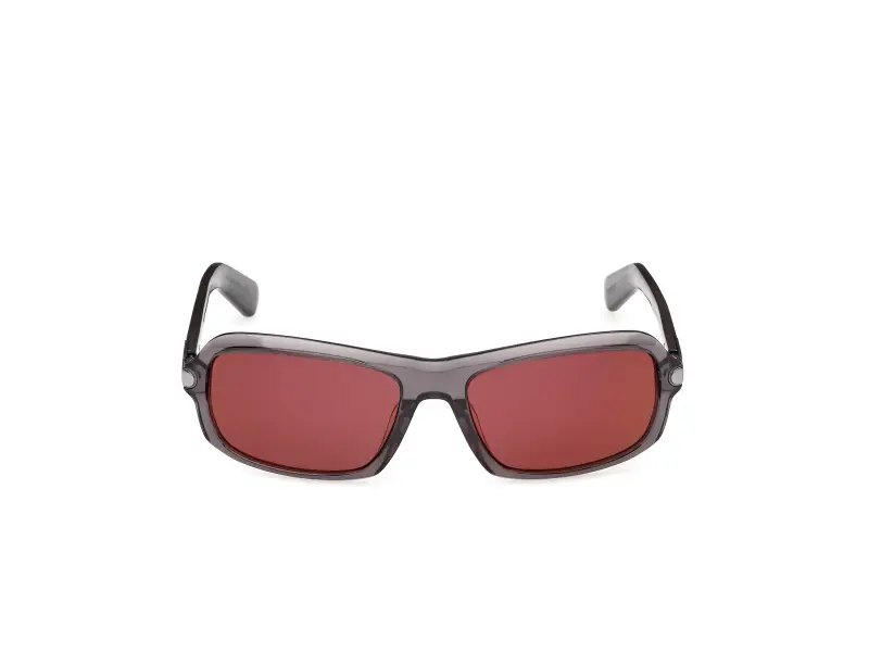 Unisex Adidas Sport OR0144 20U Occhiali da sole Acetato Grigio Bordeaux Squadrata Normale miniatura 2