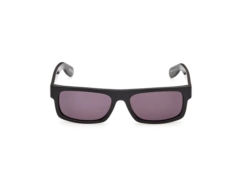 Unisex Adidas Sport OR0145 01A Occhiali da sole Acetato Nero Fumo Squadrata Normale miniatura 2